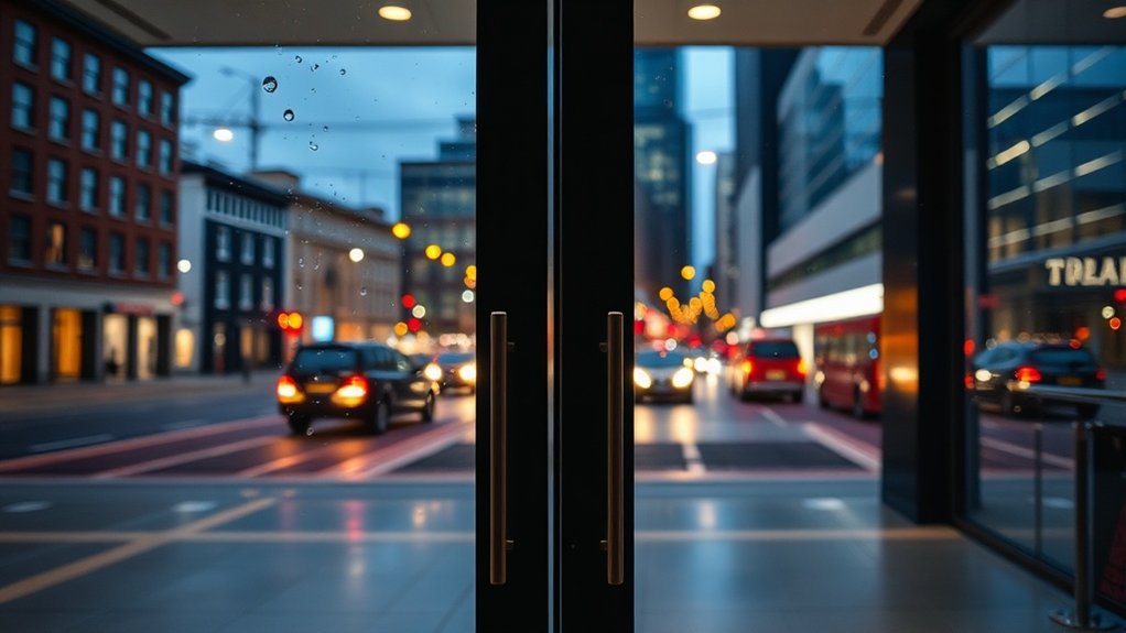 Glass Doors Chiswick Bridge