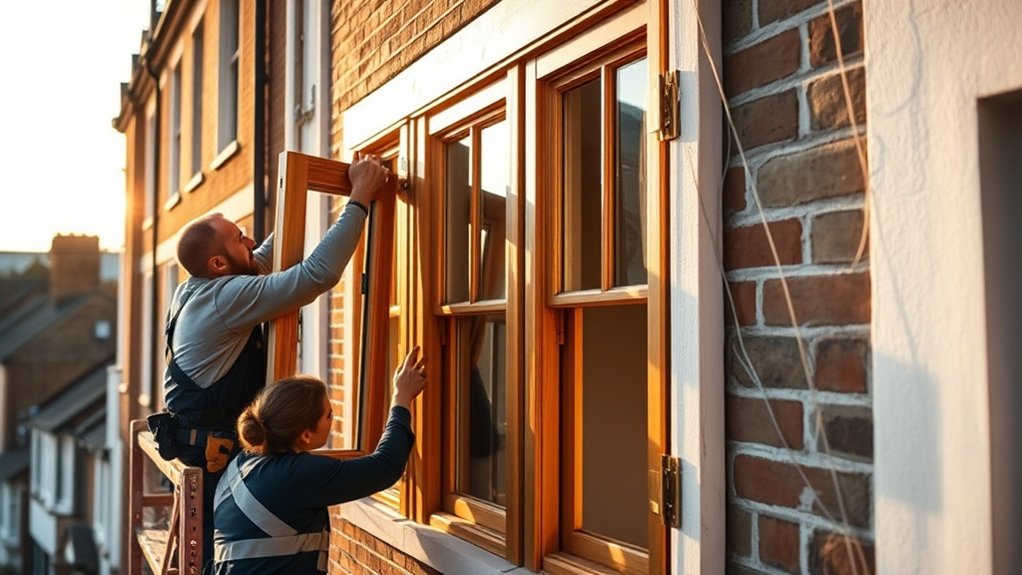 Wooden Window Installation Brentford