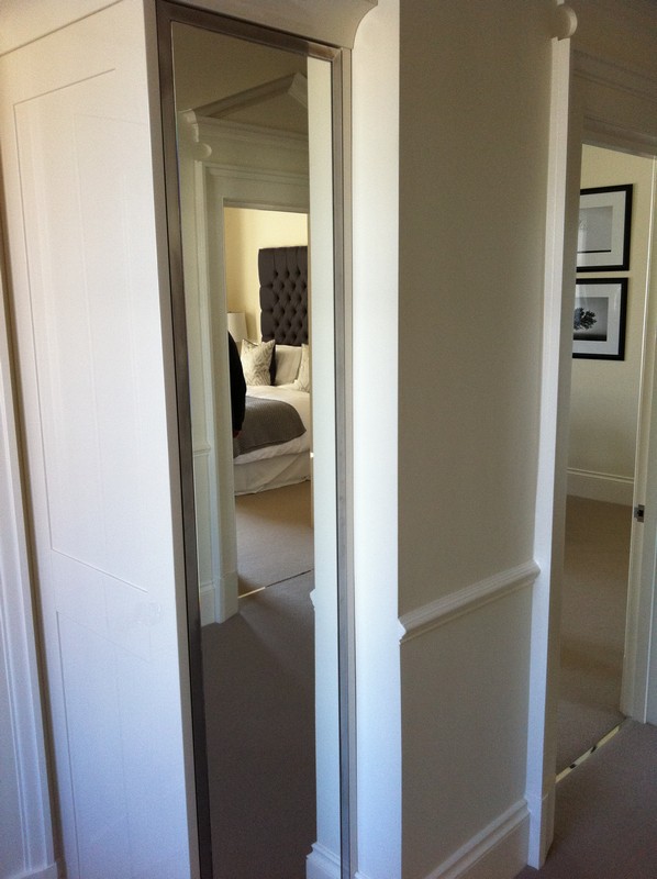 Full-length wardrobe mirror fitted in Brentford home
